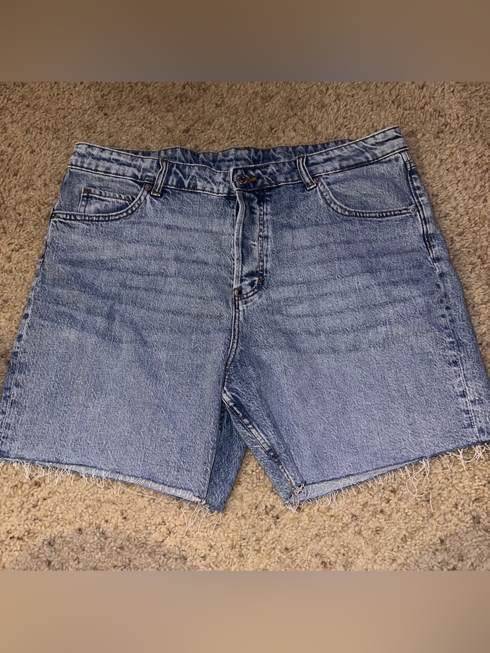 Light Blue Denim Jean Shorts - Women's Classic Cut